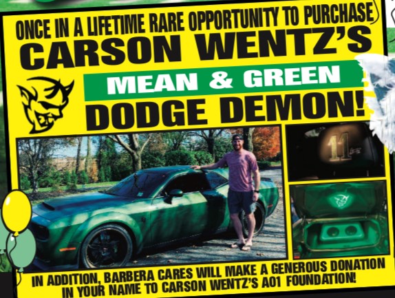 GGary Barbera Double-Downs on Carson Wentz’s Wheels With a Cause Now That KYW Replaced CBS 3, Now Partnering with NBC Universal